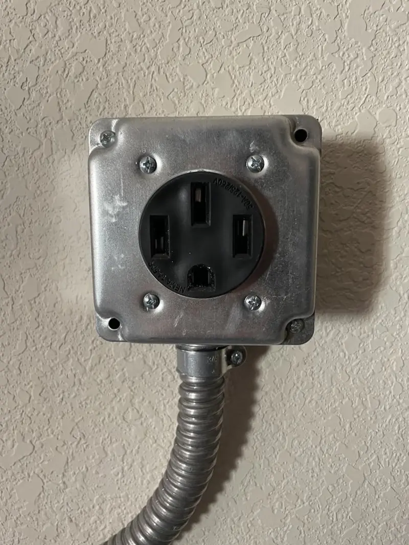 NEMA 14-50 outlet installed for Smart Home Electrical in Unadilla